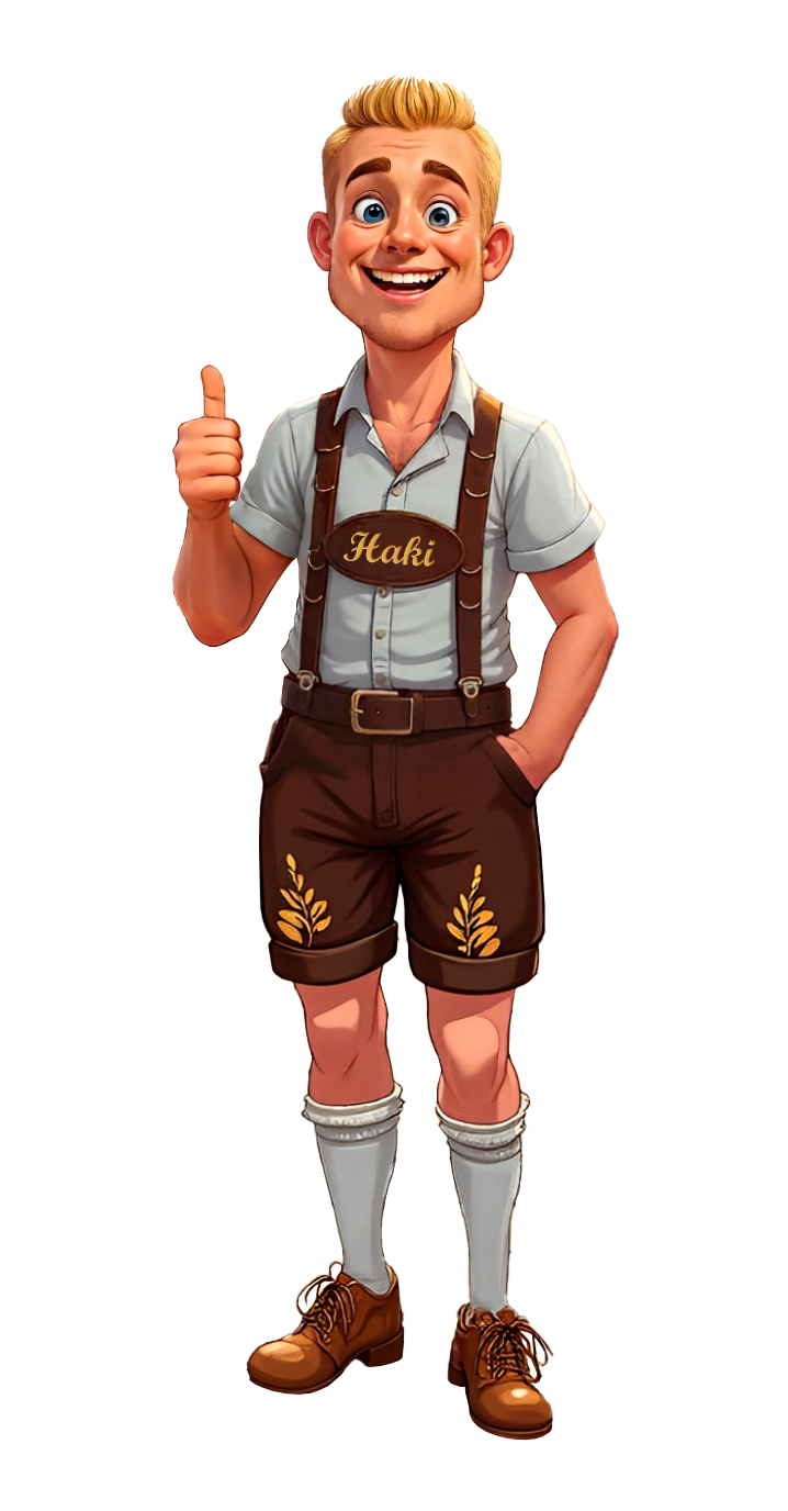 Haki, the Haki Travels mascot, giving a thumbs up