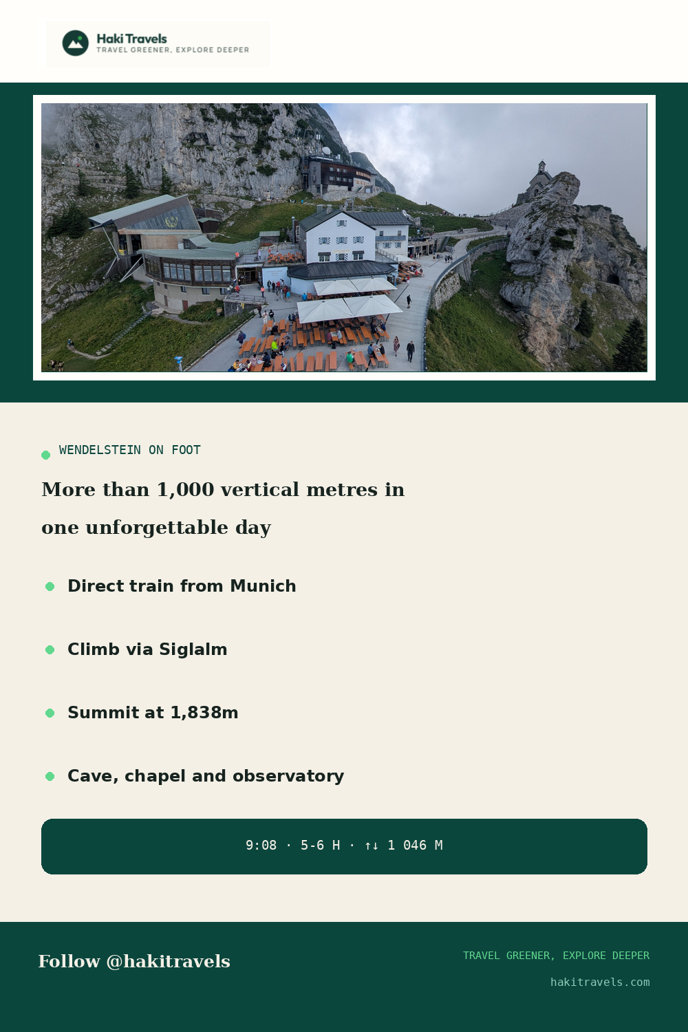 Wendelstein alpine hike guide in English